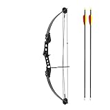 Man Kung Compoundbogen Hawk® Schwarz 84 cm / 19-29 lbs RH für Jug