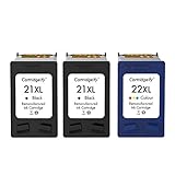 Cartridgeify 21XL 22XL Druckerpatronen Kompatibel mit HP 21 22 XL Patronen Multipack, für HP PSC 1410, Officejet 4315, Deskjet 3940 D1530 D2360 D2460 F380 F2180 F2224 F4180