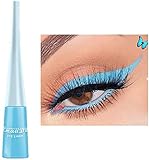 Liquid Eyeliner Matte Schnell trocknender Eyeliner, dauerhafter nicht blühender wasserdichter gelfarbener Eyeliner, Elf Candy Color Liquid Hochpigmentierter Eyeliner (Blau)