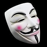 NEWX Halloween Maske, V for Vendetta Maske Erwachsene /Kinder Guw Fawkes Maske Anonyme Maske V for Vendetta-Gesichtsmaske Fancy Adult C