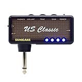 SONICAKE Mini Verstärker US Classic Gitarren AMP Kopfhörer Verstärker Pocket wiederaufladbar Kopfhörerverstärk
