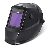 Automatisch verdunkelnder Schweisshelm - Schweißmaske WIG TIG MMA MIG MAG Plasma | Schwarz von Vector Welding