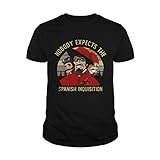 Nobody Expects The Spanish Inquisition Fun T-Shirt, Unisex Schwarz, L