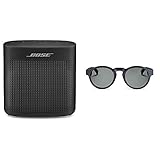 Bose SoundLink Color Bluetooth Speaker II - Black + Bose Frames Audio Sunglasses, R