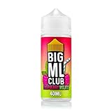 Dinner Lady Big ML Club - Raspberry Mojito, Shake-and-Vape zum Mischen mit Basisliquid für e-Liquid, 0.0 mg Nik