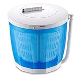 SRUYI Wäschetrockner Handbetriebene Mini-small Dörr 3kg High Capacity Trockner Dörrhandbetriebene Trocken Eimer ohne Elektro for Outdoor-Schlaf Auto Camping Tourismus (Color : Blue)