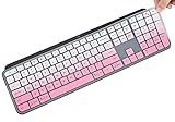 CaseBuy Tastaturabdeckung, kompatibel mit Logitech Craft Wireless Keyboard/Logitech MX Keys Advanced Wireless Illuminated Keyboard Zubehör Protector Skin, Ombre Pink