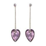 Swarovski Damen-Ohrhänger Nectar Lilac in Palladium 1090165