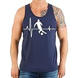 No Fight No Glory Männer und Herren Trägershirt Text Größe S - 8XL