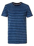 Petrol Industries Jungen T-Shirt Kurzarm mit Streifen, Azure Blue, 140