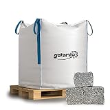 GALAMIO Granitpflaster Granit Groß Pflaster Stein Kopfstein Gehweg Straße Natur Steine Grau 15/17cm 1.000kg BigBag / 1 Palette Palig