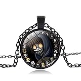 Heiße Verkaufende Milfs Halskette Jeff Killer Horror Muster Anime Glaskuppel Anhänger Lange Halskette Fans Gothic Schmuck