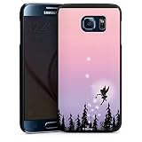 DeinDesign Hard Case kompatibel mit Samsung Galaxy S6 Schutzhülle schwarz Smartphone Backcover Disney Tinkerbell Offizielles Lizenzproduk