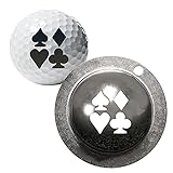 Golfball Liner Rostfreier Stahl, Golfballmarkierer Golfball Zeichnung Ausrichtungs Schablonen Markierungs Werkzeug Liner Zeichnung Markierung Ausrichtung Golf Ball Linie Marker Mit Niedliche M
