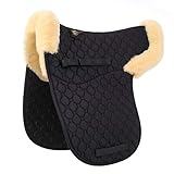 Merauno Lamb Skin GP/Jumping Half Lined Numnah - Lammfell Schabracke Natur (D)