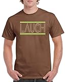 Comedy Shirts - Lauch - Herren T-Shirt - Braun/Beige-Hellgrün Gr. XL