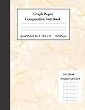 Graph Composition Notebook 4 Squares per inch 4x4 Quad Ruled 4 to 1 100 Sheets: Cute Funny Marble Beige Colour Gift Notepad / Grid Squared Paper Back ... Students Programmers note taking