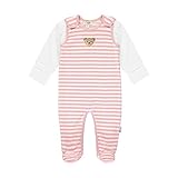 Steiff Baby-Unisex mit süßer Teddybärapplikation Set Strampler + T-Shirt Langarm GOTS, Zephyr, 068