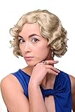 WIG ME UP - A4002-22 Damenperücke Perücke 20er Jahre Swing Bob gewellt Perücke Blond Hell-Aschblond ca. 25