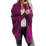 KXZD Damen Regenbogen Strickjacke Cardigan Pullover Langarm Mehrfarbig Gestreifter Pullover Vorne Offene Jacke Herbst Winter Strickpullover Cardigan Bluse Windjacke Warmer Übergangsjack