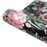 fasloyu Plotterfolie Textil, Farbe Blumen Volksbrauch Vinylfolie,Heat Transfer Vinyl, Transferpapier zum Aufbügeln Plotter, Wärmeübertragungsfolie Plotter für Cricut DIY T-Shirt Textil Handwerk L
