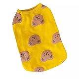 ZNZT Hundekleidung Little Bear Pattern Welpenkleidung Frühling Baumwolle Niedliche Hundekleidung Für Kleine Hunde Freizeit Hundekleidung Für Bichon C