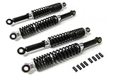 4 x Stoßdämpfer Schwarz Tieferlegung Set 26cm u. 28cm Simson Schwalbe KR51 Mop