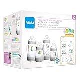 MAM Easy Start Anti-Colic Babyflaschen Set, mitwachsende Baby Erstausstattung mit Schnuller, Flaschen & Griffen, Baby Geschenk Set, ab Geburt, D