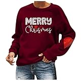 Weihnachten damentunika v Ausschnitt Damen gelb Langarmshirt Shirt Damen Langarm Oversize holzfällerhemd Damen Vogue Shirt Kaschmir Pullover Damen Longpullover für Damen F