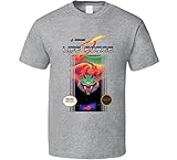 Force NES Box Art Video Game T Shirt M Grey