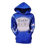 BIBOKAOKE Weihnachtspullover Damen Farbverlauf Hoodie mit Kapuze Kapuzenpullover Teenager Mädchen Weihnachtspulli Sweatshirt Mit Kordelzug Taschen Pulli Shirt Herbst Winterp