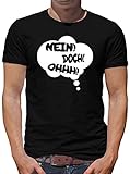 TShirt-People Nein! Doch! Ohhh! T-Shirt Herren Spruch Louis Fun de Lustig Funes XXXL Schw
