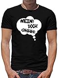 TShirt-People Nein! Doch! Ohhh! T-Shirt Herren Spruch Louis Fun de Lustig Funes XXXL Schw