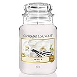 Yankee Candle Duftkerze im Glas (groß) | Vanilla | Brenndauer bis zu 150 S