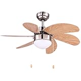 Decken Ventilator Zugschalter Lampe Kühler Heizer Glas Leuchte Anti Mücken Windmaschine 78 cm Globo 03301