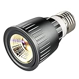 Honpal LED Reptilienlicht, LED UVA + UVB Sonnenlampe für Amphibien, Schildkröte, Bartagamen, Chamäleon, Eidechse und Schlange, 5 W