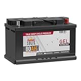 SOLIS Gel Batterie 80AH 12V Solar Boot Wohnmobil Schiff Versorgungs Mover Akku (80AH 12V)