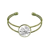 DIYthinker Chinesischer Regenschirm Schwert Drache Zeichnung Armband Armreif Retro Offene Manschette Schmuck