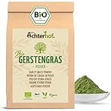 Gerstengras Pulver BIO (500g) | Aus deutschem Anbau | Rohkostqualität | 100% Gerstengraspulver | Rückstandskontrolliert |