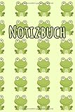 NOTIZBUCH: Süßes Notizbuch | Motiv: Frösche | 110 Seiten, liniert | Format 6x9 DIN A5 | Soft cover matt |