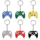 Yaomiao 6 Stück Spiel Schlüsselanhänger Spiel Schlüsselbund Spiel Party Beutel Füller Videospiel Controller Videospiel Schlüsselanhänger Schlüsselringe Spiel Griff Anhänger Charms für Videosp