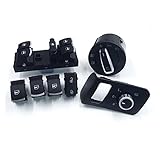 ZHENGJI Kraftstofftank Spiegelschalter Scheinwerfer Fensterschalter Tür Saftey Button Fit für Volkswagen VW Touran 1T0 1T1 5ND 959 857 855 5ND 941 431A (Color : Set with Door Button)