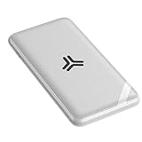 Kabellose Schnelllade-Powerbank, 10000 mAh tragbares Handy-Ladegerät Outdoor-Reise-Powerbank geeignet, für alle Smartphones,Weiß