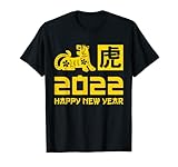 Neujahr 2022 Jahr des Tigers Outfits T-S