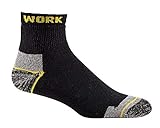 Wowerat 3-15 P. Arbeitssocken Work Softbund Kurzschaft kurz Sneaker Baumwolle Komfort (9, 43/46)