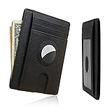 Airtag Wallet Holder Airtag Wallet Protective Sleeve Ultradünnes Portemonnaie für Herren, RFID-blockierendes Kreditkartenetui für Herren mit Geschenkbox, Kartengeldbö