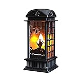 GDEVNSL Laterne Retro Style Hängelampe Hexen oder Schädel Muster Ornament für Home Indoor Party Bar Festival Halloween Lamp Tragbares Esstisch Party