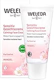 WELEDA Mandel Sensitiv Gesichtscreme, Naturkosmetik Feuchtigkeitscreme zur Pflege trockener, empfindlicher und sensibler Haut im Gesicht und am Hals für einen gesunden Teint (1 x 30 ml)