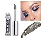 ZAVAREA Long Lasting Waterproof Highly Pigmented Shining Shimmer Glitter Liquid Eyeshadow Metallic Pigments Makeup Metals Gloss Gift For Lady For Party Festival 12 Colors (A08)
