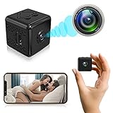 LOVVIY Mini Kamera, HD 1080P WLAN Überwachung Kamera mit Magnetischer, Bluetooth Nachtsicht Spionagekamera mit Handy Übertragung Unterstützt Remote Wake-Up für Innen, Außen, Baby, H